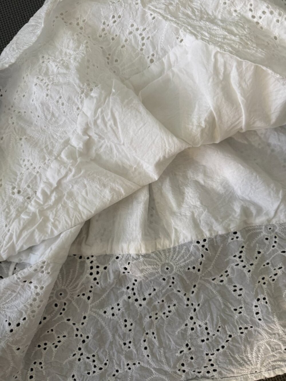 Rachel Antonoff White Eyelet Princess Dress Midi-Cotton- Size 6- MSRP $299 - Picture 15 of 16